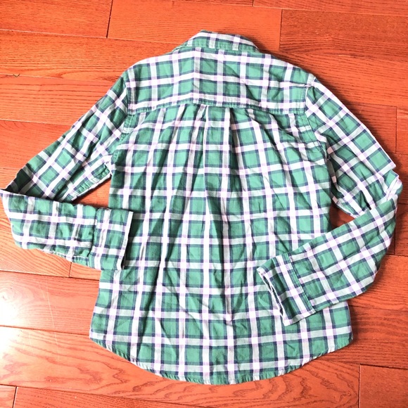 Abercrombie Kids Plaid Button Down Shirt Sz 9/10 - Picture 4 of 4